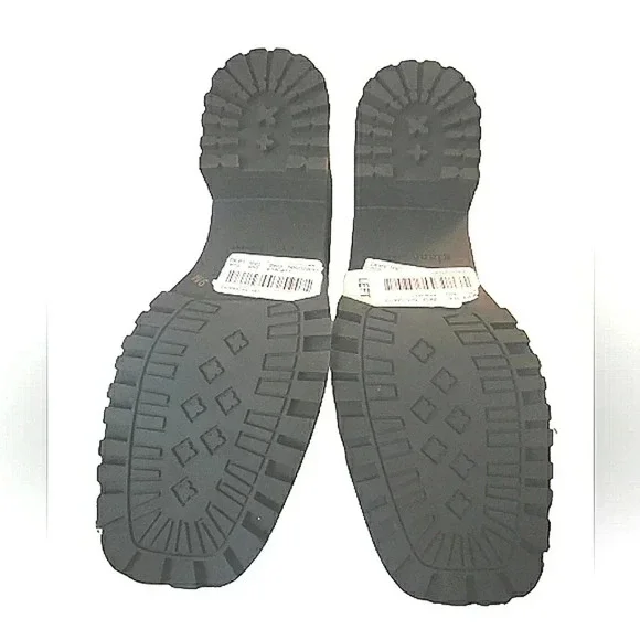 Academia 9 Preppy Black Patent Chunky Platform Lugsole Loafers - Picture 4 of 6